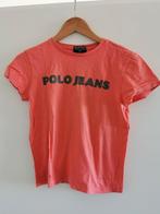 Ralph Lauren Polo Jeans T-Shirt Zalmroze M Korte Mouw, Maat 38/40 (M), Ophalen of Verzenden, Zo goed als nieuw, Korte mouw