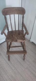 Vintage antiek houten brocante kinderstoel baby stoel, Ophalen, Gebruikt, Stoel(en)
