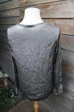 Blouse grijs Sack's mt 3 (38) zijde Vaste prijs AANBIEDING, Kleding | Dames, Maat 38/40 (M), Ophalen of Verzenden, Grijs, Sack's