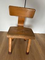 Vintage houten schoolstoeltje, Kinderen en Baby's, Kinderkamer | Tafels en Stoelen, Ophalen, Gebruikt, Stoel(en)