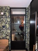 Stalen binnendeur met kozijn en bovenlicht, Doe-het-zelf en Verbouw, Deuren en Horren, Ophalen, 80 tot 100 cm, Binnendeur, 200 tot 215 cm