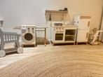 Musterkid keuken, wasmachine, koelkast, winkelwagen, kar, Ophalen, Zo goed als nieuw, Poppenhuis