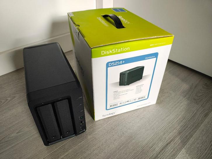 Synology DS214+ NAS, Computers en Software, NAS, Zo goed als nieuw, Ophalen of Verzenden