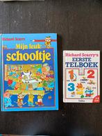 2 boeken van Richard Scarry, Gelezen, Ophalen of Verzenden