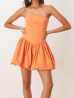 Oranje Strapless Mango, MNG Dress, jurkje in maat S., Kleding | Dames, Jurken, Nieuw, Oranje, Ophalen of Verzenden, Maat 36 (S)
