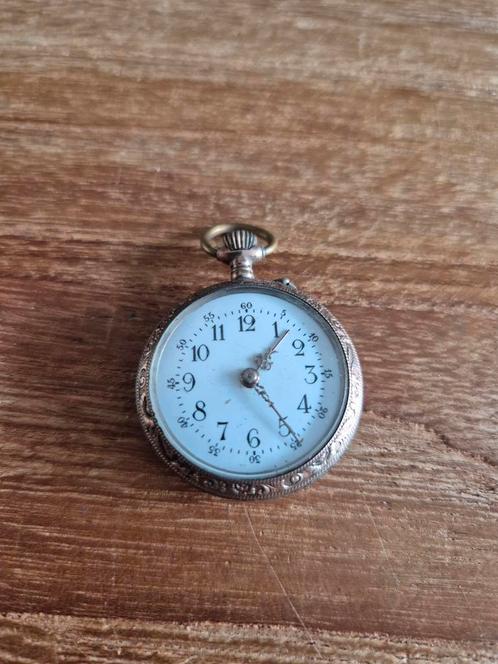 Zilveren zakhorloge vintage antiek zilver horloge, Sieraden, Tassen en Uiterlijk, Horloges | Antiek, Overige merken, Zilver, Ophalen of Verzenden