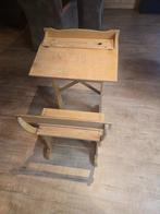 kinderbureau retro met vast zitje, Ophalen, Gebruikt, Tafel(s) en Stoel(en)