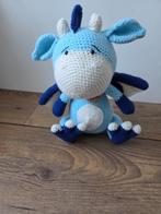 Gehaakt blauw draakje amigurumi, sinterklaas tip, Ophalen, Nieuw