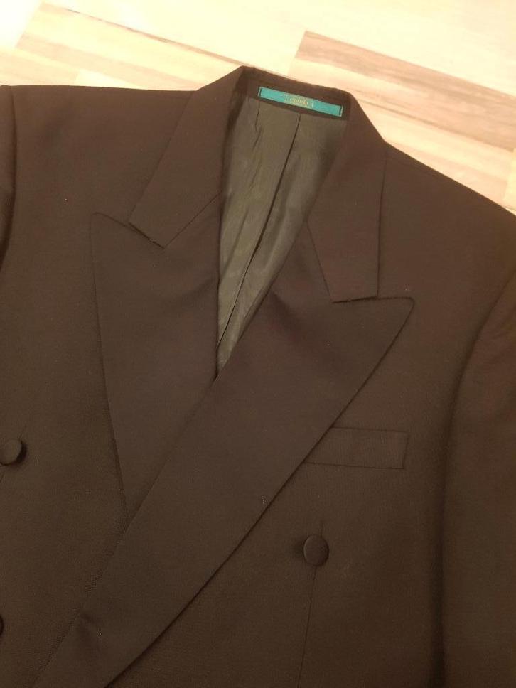 Smoking 94/98 in luxe tas, Kleding | Heren, Kostuums en Colberts, Zo goed als nieuw, Overige maten, Zwart, Ophalen