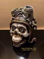Steampunk skull met oude helm beeld, Ophalen of Verzenden, Nieuw