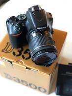 Nikon D3500 met af-p 18-55mm VR als nieuw!, Spiegelreflex, Ophalen of Verzenden, Zo goed als nieuw, 4 t/m 7 keer