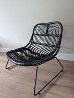 Lounge stoel rotan zwart nw.pr. 249,-, Huis en Inrichting, Ophalen, Zwart, Riet of Rotan, Zo goed als nieuw