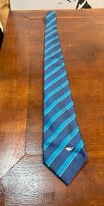 Emilio Lanzetti gestreepte stropdas - Blauw, Kleding | Heren, Stropdassen, Ophalen of Verzenden, Zo goed als nieuw, Blauw, Met patroon