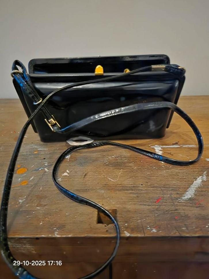 Chique handtasje - theater klaar!, Sieraden, Tassen en Uiterlijk, Tassen | Damestassen, Gebruikt, Handtas, Zwart, Ophalen of Verzenden