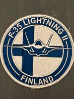 Embleem F-35 lighting II Finland, Verzamelen, Luchtvaart en Vliegtuigspotten, Verzenden, Nieuw, Patch, Badge of Embleem