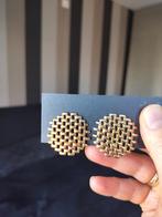 Vintage clip on oorbellen, Sieraden, Tassen en Uiterlijk, Oorbellen, Ophalen of Verzenden, Zo goed als nieuw, Goud, Overige materialen