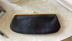 clutch leder // hoog 10x23 cm, Ophalen of Verzenden, Zo goed als nieuw, Zwart, Overige typen