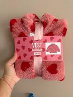 Teddy vest met hartjesprint - Maat 134/140, Ophalen of Verzenden, Nieuw, Meisje, Trui of Vest