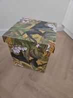 Kartonnen poef met jungle print, Ophalen, Overige materialen, Minder dan 50 cm, Vierkant