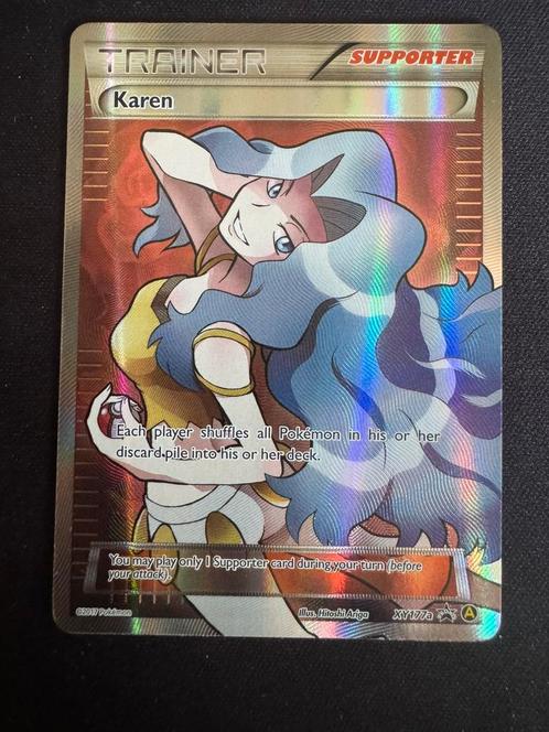 Karen XYPR 177A, Hobby en Vrije tijd, Verzamelkaartspellen | Pokémon, Zo goed als nieuw, Losse kaart, Ophalen of Verzenden