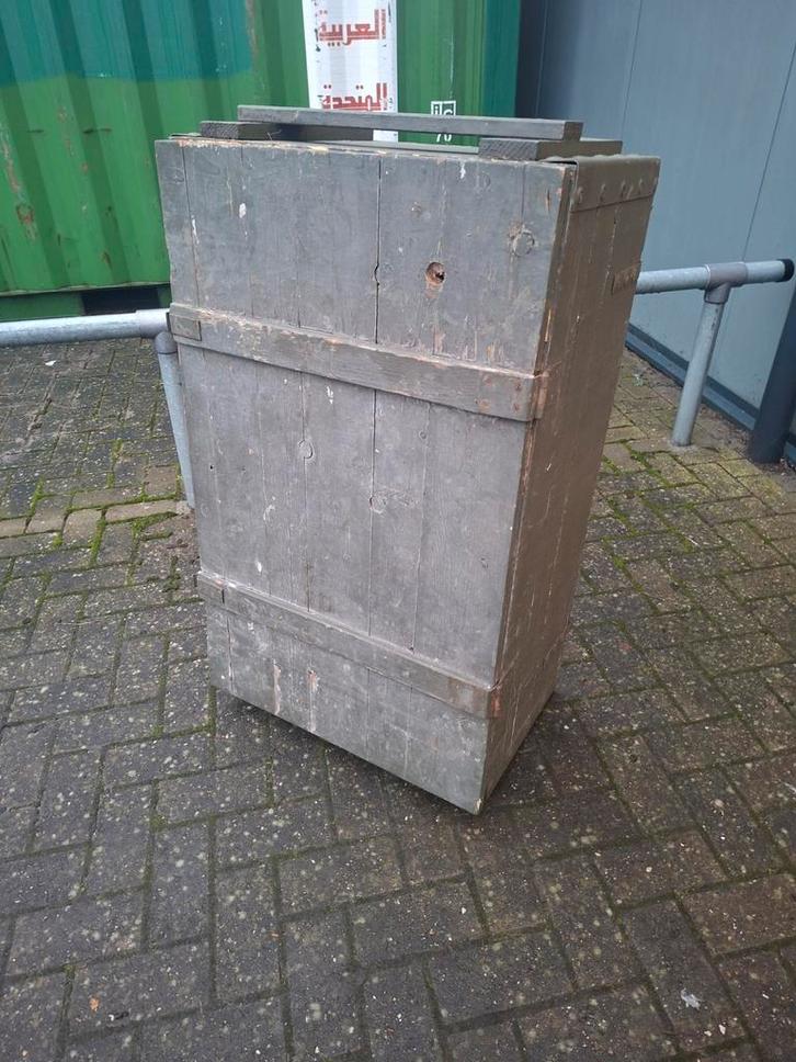 Grote militaire houten kist, Verzamelen, Militaria | Algemeen, Ophalen of Verzenden