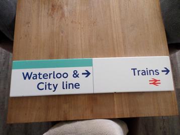 London Underground Waterloo & City emaille bord