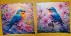 2  mooie Nieuwe kussen hoezen " vogel, Ophalen of Verzenden, Nieuw, Overige kleuren, Vierkant