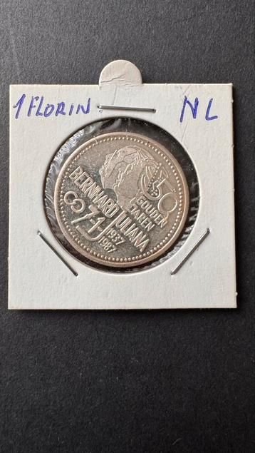 Herdenkingspenning 50 Gouden Jaren Bernhard en Juliana 1987 beschikbaar voor biedingen