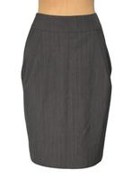 Nieuw Pauw pencil rokje, rok, pinstripe, Mt. S, Kleding | Dames, Rokken, Bruin, Verzenden, Pauw, Nieuw