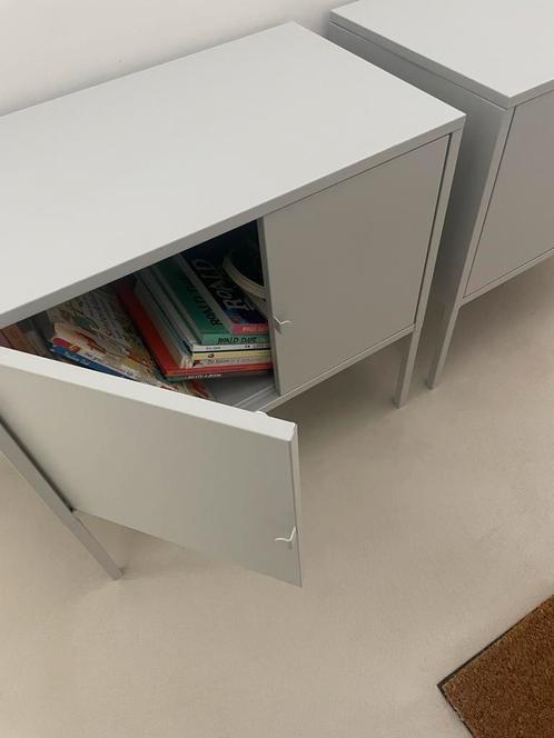 Moderne metalen kastjes / dressoirs (set van 2), Huis en Inrichting, Kasten | Dressoirs, Zo goed als nieuw, 50 tot 100 cm, 25 tot 50 cm