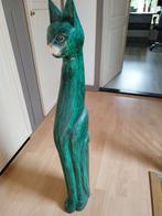 Beeld van hout kat, Ophalen, Zo goed als nieuw, Dier