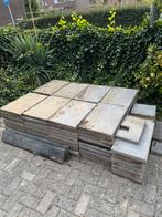 Terras tegels, Tuin en Terras, Tegels en Klinkers, Ophalen, Gebruikt, 10 m² of meer, Beton