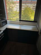 Zwarte Keuken Opbergkasten + Hoekunit & Blad, Ophalen, Zwart, Zo goed als nieuw, 200 cm of meer