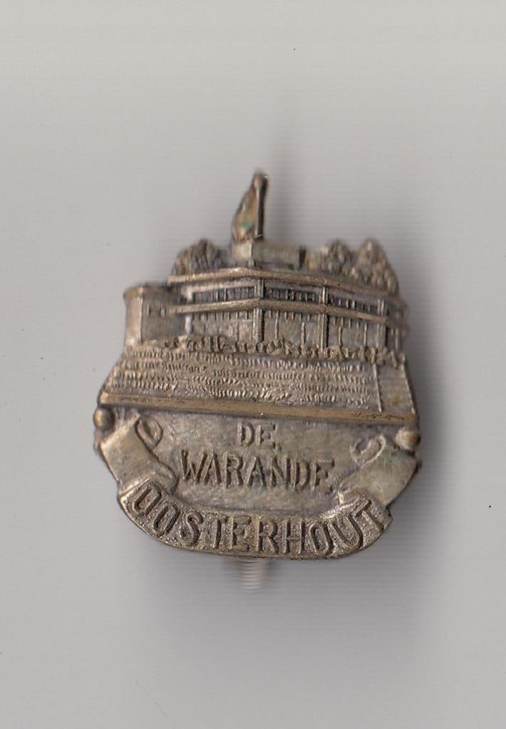 Oosterhout de Warande broche, Verzamelen, Speldjes, Pins en Buttons, Gebruikt, Speldje of Pin, Overige onderwerpen, Ophalen of Verzenden