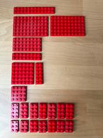 Set van 22 rode Lego platen - diverse maten, Kinderen en Baby's, Speelgoed | Duplo en Lego, Gebruikt, Ophalen of Verzenden, Lego