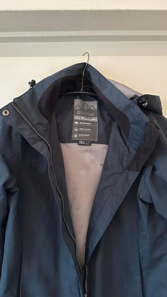 Water- en winddichtje jas Killtec maat s als nieuw!, Kleding | Heren, Jassen | Winter, Zo goed als nieuw, Maat 48/50 (M), Blauw