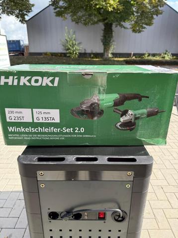 Hikoki slijpset met 2 haakse slijpers beschikbaar voor biedingen