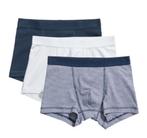 H&M set 3 katoenen boxershorts boxers blauw wit maat 158-164, Nacht- of Onderkleding, H&M, Nieuw, Ophalen of Verzenden