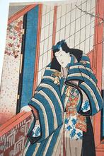 Een originele Japanse  houtblok prent  C, Ophalen of Verzenden