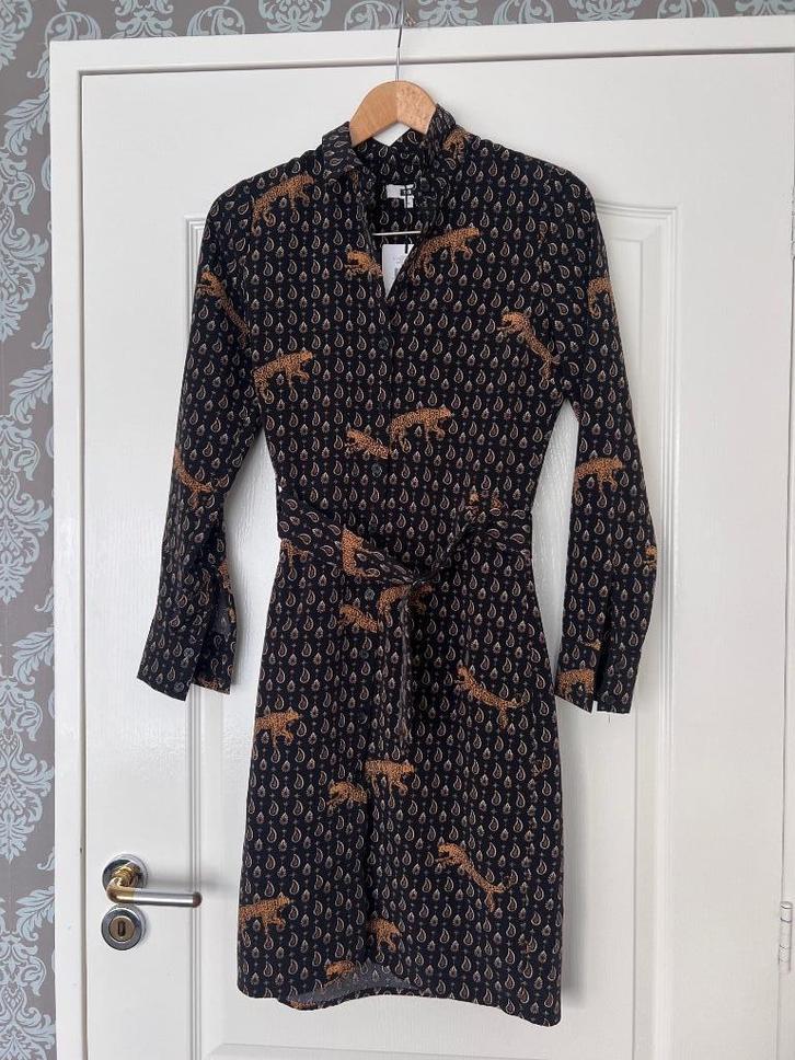 WE prachtig luipaard jurkje  nieuw jurk XS, Kleding | Dames, Jurken, Nieuw, Maat 34 (XS) of kleiner, Zwart, Boven de knie, Ophalen of Verzenden