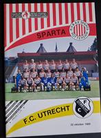 Sparta - FC Utrecht  1989/1990, Ophalen of Verzenden, Zo goed als nieuw, F.C. Utrecht, Boek of Tijdschrift