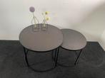 Ronde salon tafels, Huis en Inrichting, Tafels | Salontafels, Ophalen, 50 tot 100 cm, Rond, Zo goed als nieuw