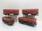 FLM: 5520 set van 4 ERZ zijloswagons *loop of sloop* H0, Hobby en Vrije tijd, Modeltreinen | H0, Ophalen, Gebruikt, Gelijkstroom