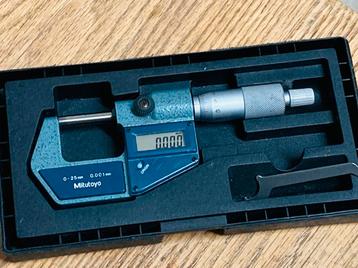 Mitutoyo digitale micrometer 0-25x0.001 mm beschikbaar voor biedingen