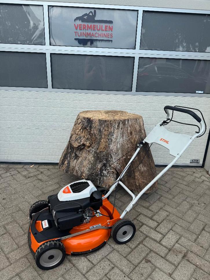 Stihl RM4RTP Grasmaaier, Tuin en Terras, Grasmaaiers, Zo goed als nieuw, Benzine-grasmaaier, 50 cm of meer, Cirkelmaaier, Ophalen