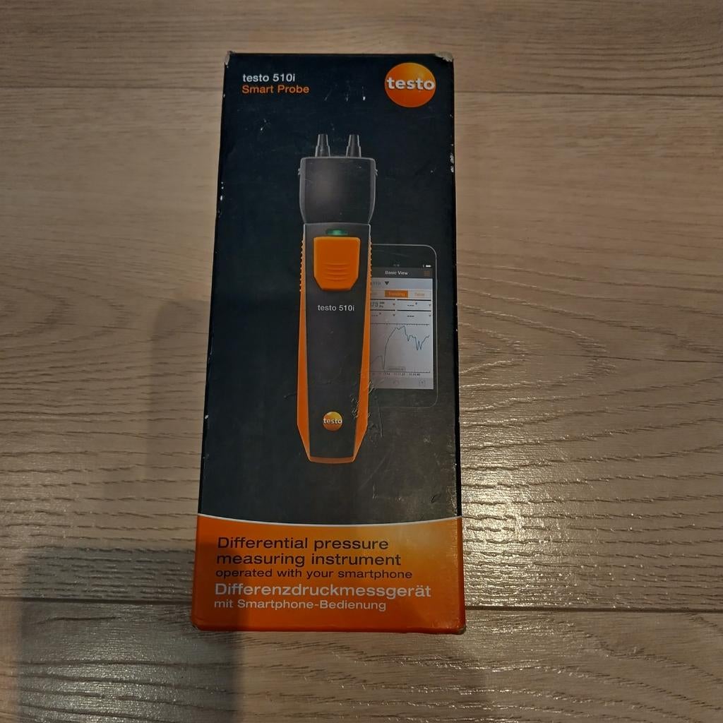 Testo 510i smart verschildruk meter., Ophalen of Verzenden, Zo goed als nieuw, Druk