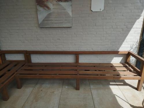 Zelfgemaakte tuinbank, Tuin en Terras, Tuinbanken, Zo goed als nieuw, Hout, Ophalen