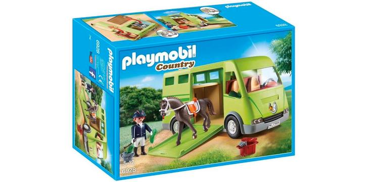Paardenvrachtwagen (6928), Kinderen en Baby's, Speelgoed | Playmobil, Zo goed als nieuw, Ophalen