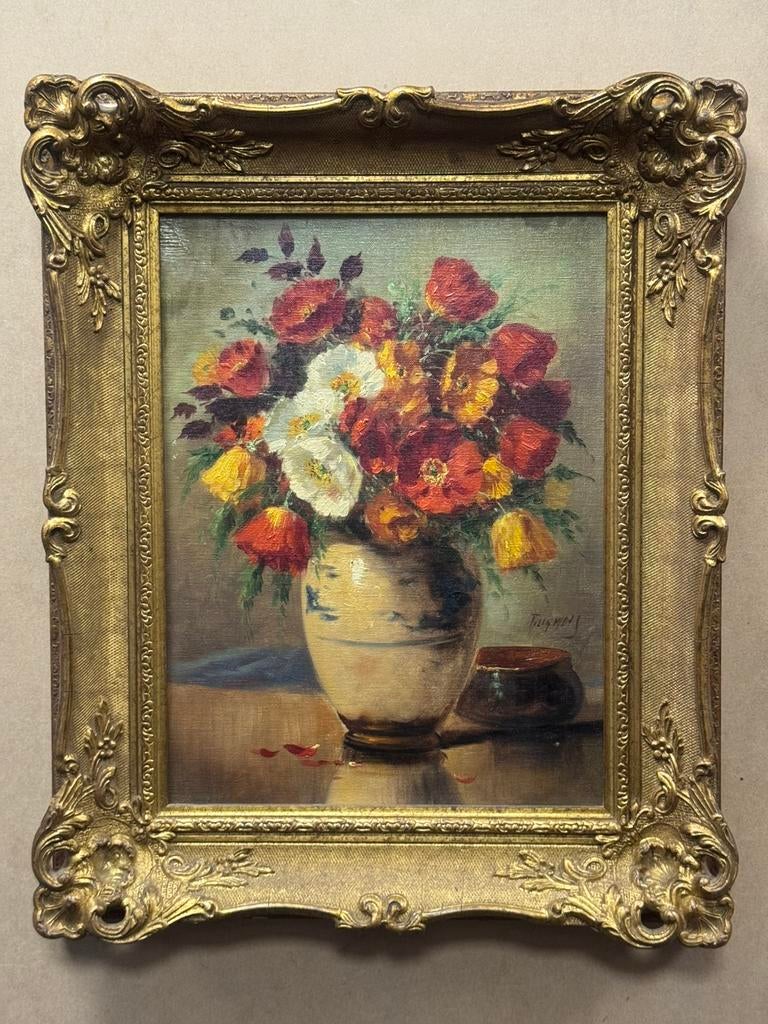 Stilleven schilderij op doek van Tilly Moes, Ophalen of Verzenden