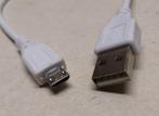 USB micro kabel, telefoon oplaadkabel 35cm data kabel, Ophalen of Verzenden, Gebruikt, Overige merken
